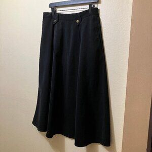 Vintage New Frontier Women's Black Western Maxi Skirt Size Medium